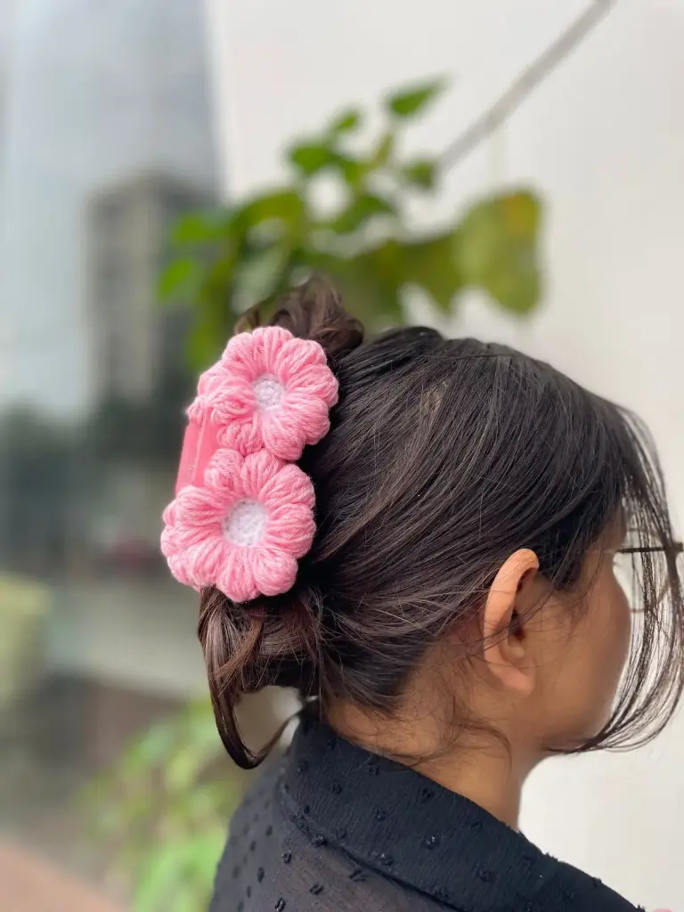 DOUBLE puffy clawclip
