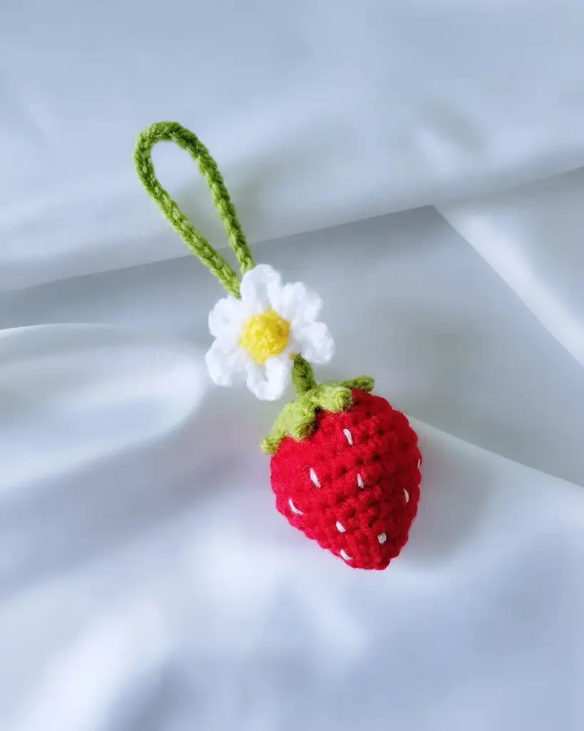 Strawberry keychain