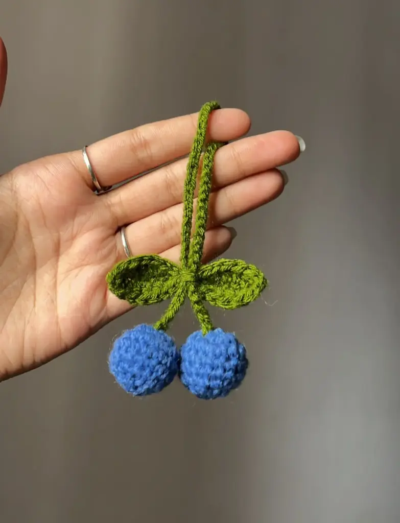 Blueberry keychain