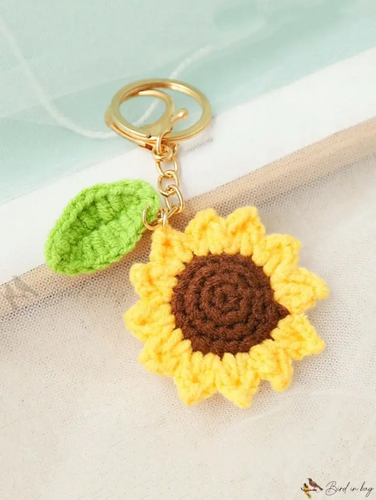 Sunflower keychain