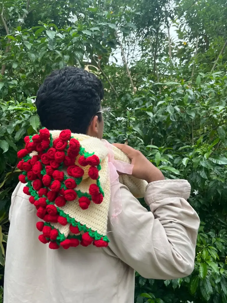 Rose bouquet blanket (xl)