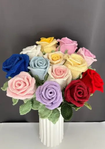 Xl glass rose
