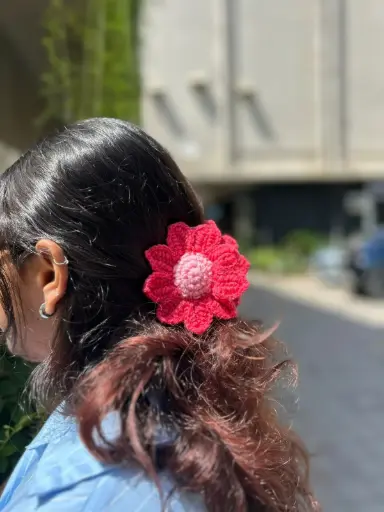 Daisy clip (rani pink)